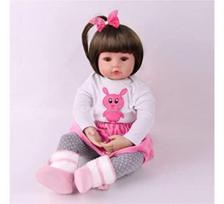 Ecost prekė po grąžinimo Anyee 60 cm Reborn Baby Girl gyvas rankų darbo minkštas silikoninis vinilo
