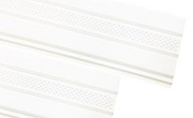 PVC pakalimo dailylentė SIDING BOR, Perforuota Matmenys 0,305 x 3,39 m, baltos spalvos, 1 lentelė -