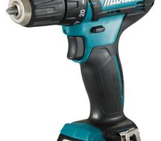 Akumuliatorinis gręžtuvas MAKITA DF333DWAE, 12V MAX, 2x2,0 Ah Li-ion 30/14 Nm, 1,0kg, LED 2-greičiai
