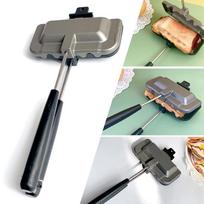 Breakfast Sandwich Maker Double-sided Removable Sandwich Baking Pan Hot Dog Toaster for Home Kitchen CHINA