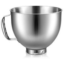 Stainless Steel Bowl for KitchenAid 4.5-5 Quart Tilt Head Stand Mixer, for KitchenAid Mixer Bowl, Dishwasher Safe CHINA