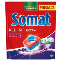 Indaplovių tabletės SOMAT All in 1 Extra, 75 vnt.