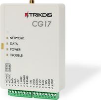 Trikdis CG17 ~ Apsardzes panelis 4-12 programmējamie termināļi 8 rajoni 2 PGM (iebūvēts LTE komunikators) Trikdis