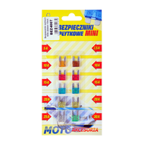 Mini automobilio saugiklių komplektas 10vnt.