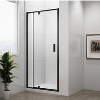 Dušo durys į nišą Polysan Easy Line Black 760-900mm