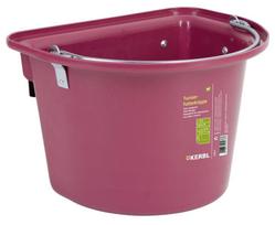 KERBL Pašarų konteineris su stropu ir strypu, 12 l, rožinės spalvos