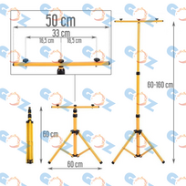 LED prožektorius su trikoju 2x100W