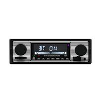 BT Vintage radijo MP3 grotuvas Stereo USB AUX automobilinis stereo garso U diskas