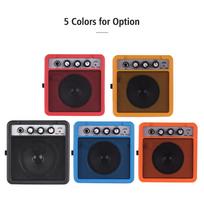 5 W mini gitaros stiprintuvo stiprintuvo garsiakalbis su 3,5 mm ir 6,35 mm įvestimis 1/4 colio išvestis palaiko garsumo tono reguliavimo perjungimą geltona