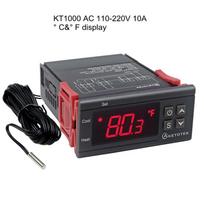 KT1000 temperatūros valdiklio termostatas CF dviejų relių termoreguliatorius šildymo aušinimo inkubatorius 110/220v