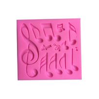 Silikoninė forma Muzikos natos Forma Fondant Tortas Šokoladinė Forma Kepimo įrankiai Įrankiai Tešlos kepimo dekoravimas random įvairiaspalvis