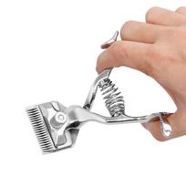 Rankinė plaukų kirpimo mašinėlė Vintage Barber Hand Clipper Nešiojama plaukų kirpimo rankinė plaukų kirpimo mašinėlė sidabras