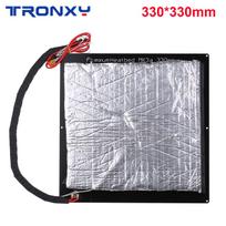 Aliuminio karštas pagrindas Tronxy 24V 3D spausdintuvo atnaujinimas Karštas pagrindas MK3 Šildymo platforma Aliuminio plokštė su laidu 330x330mm