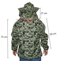 1 vnt Bitininko Camo drabužiai kvėpuojantys bitininkystės apsauginiai drabužiai, tinkami 150 cm-180 cm ūgiui