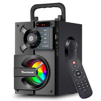 „Bluetooth“ garsiakalbis, nešiojamasis belaidis stereo žemųjų dažnių garsiakalbiai, žemųjų dažnių garsiakalbio kolonėlės palaikymas FM radijo RGB lemputės nuotolinio valdymo pultas juoda