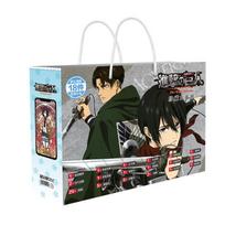 Anime Attack On Titan Lucky Dovanų krepšys Eren Ackerman kolekcijos žaislas su atviruku Plakatas Ženkliuko lipdukai Žymė rankovės Dovana