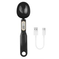 USB įkraunamos virtuvinės šaukštinės svarstyklės 500g/0,1g Skaitmeninės maisto svarstyklės Elektroninės gramų svarstyklės Maisto svėrimo svarstyklės su LCD ekranu