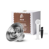 [i Cafilas][YN01] Kapsulės keitiklio filtras Daugkartinio naudojimo kavos kapsulės adapteris nerūdijantis plienas, skirtas Nespresso Vertuoline aparatui VERTUOLINE DE'LONGHI ENV135 1 Capsule sidabras