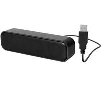 Mini kompiuterio garsiakalbis laidinis USB stalinis stereo garsiakalbis garso dekodavimas dviejų kanalų grotuvo garso juosta juoda