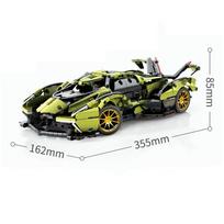 8553-1 Lamborghini V12 sportinio automobilio modelis, suderinamas su konstruojamais kaladėlių žaislais, berniuko dovana