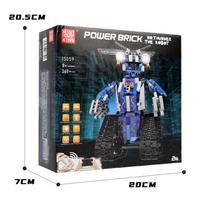 MOLD KING 15059 techniniai žaislai APP&RC motorizuotas robotas su LED dalimi Modelis Sumanūs statybiniai blokeliai Kalėdų dovana vaikams