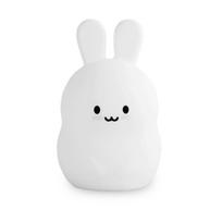 Rabbit silikoninė lemputė Pat Night Light USB įkraunama lemputė vaikams Dovana balta