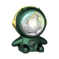 Mini astronautas robotas RGB projekcinės šviesos atmosferos nuotraukos LED vaivorykštės lemputė nešiojama USB saulėlydžio lempa dekoratyvinė dovana One Size žalia