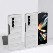 Atsparus smūgiams sulankstomas telefono krepšio dėklas, skirtas Samsung Galaxy Z Fold 4 Fold4 Fold3 Fold 3 Zfold4 5g Anti-deton Accessories for Samsung Z Fold 3 balta