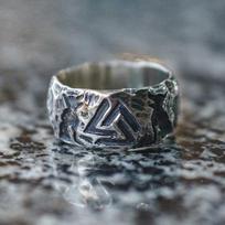 Vintage Viking Valknut Žiedas 316l Nerūdijantis Plienas Norse Odin Wolves Rune Žiedas Vyrams Moteriškas Pankas Retro Amuletas Papuošalai Vyriški Bijoux 7