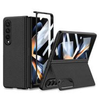 Itin plonas laikiklis odinis dėklas, skirtas Samsung Galaxy Z Fold 4 5g su priekiniu ekrano dangteliu, skirtas Galaxy Z Fold4 dėklas nuo kritimo For Galaxy Z Fold 4