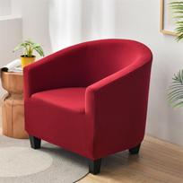 Spandex Floral Club Tub Chair Covers Stretch Single Sofa Slipcover Non -Slip Armchair Protector For Home Living Room Bar Hotel
