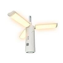 Sulankstomas kempingo apšvietimas daugiafunkcinis palapinės lempa Įkraunamas žibintuvėlis Power Bank Atsparus vandeniui su 2000mAh balta