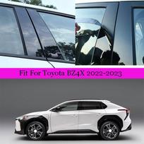 Blizgūs juodi automobilio statramsčio stulpų lipdukai, tinkantys Toyota RAV4 XA50 Corolla 2004-2023