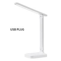 1 vnt. Led stalinė lempa Jutiklinė sulankstoma stalinė lempa prie lovos skaitymui bendrabutyje Akių apsauga USB įkrovimas naktinė lemputė YSXX USB Plug