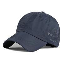 Vasarines kvėpuojančios kepurės Greitai džiūstanti beisbolo kepurė Vyrams Moterims Sportui Golfui Žvejybai Skydelis nuo saulės Kepurė Vienspalvės Snapback kepurės Adjustable tamsiai mėlyna spalva