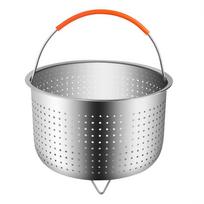 Nerūdijančio plieno ryžių viryklės garų krepšelis tinka 6 arba 8 kv. Sliver gray
