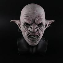 Nauji šaunūs goblinai su auskarais ant ausies Helovino siaubo kaukė Creepy Kostiumų Vakarėlis Cosplay Rekvizitai Vyrams Latekso Baisi kaukė
