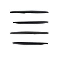 Blizgus juodas/Anglies rašto oro peilio priekinių rūko žibintų dangtelis grotelių lameles Mercedes Benz GLC X253 2016 2017 4PCS Bright Black