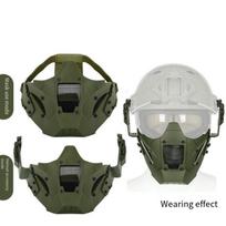 Taktinė geležinio kario kaukė (Pusė veido) Modulis Tactical Mask Solid Color Edition