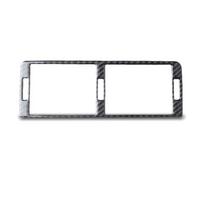 BMW 3 serijos E46 priedams anglies pluošto stiliaus automobilio salono centras, automatinis oro kondicionierius, kintamosios srovės ventiliacijos anga, dekoratyvinis rėmo lipdukas juoda