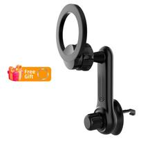 Fonken automobilio telefono laikiklis Oro ventiliacijos magnetinis universalus stovas Mgsafe iPhone 13 Mobile Support Oro ventiliacijos laikiklis Automobilinio telefono magneto laikiklis juoda