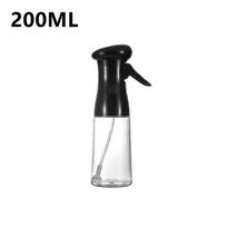 Aliejaus purškimo butelis Virtuvė Buitinė kepsninė Alyvuogių aliejus Valgomojo aliejaus purškimo puodas Purškiamas aliejaus purškimo artefaktas 200ML-black