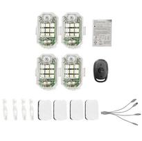 4 vnt. LED stroboskopas, automobilio įspėjamoji lemputė, įkraunama naktinė lemputė, orlaivio žibintai su 7 apšvietimo režimais 4pcs skaidri