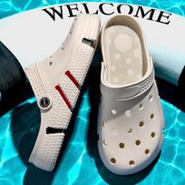Unisex Sandalai Vasariniai Sodo Batai Hole Beach Batai Vyriški batai Moteriškos šlepetės 36 balta