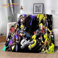 Games,Splatoon, Cartoon Soft Plush Blanket,Flannel Blanket Throw Blanket for Living Room Bedroom Bed Sofa Picnic Cover Bettdecke 75cm x 90cm