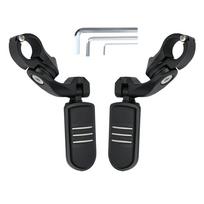Universalus motociklo pėdų atramas Highway variklio apsaugos pėdų kaiščių laikiklis, skirtas Harley Honda Kawasaki Suzuki 1 1/4  32 mm chromo juodas juoda