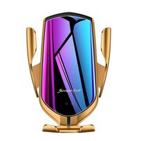 Automatinio prispaudimo 30w automobilinio belaidžio įkroviklio laikiklis greitai įkraunamas telefono laikiklis skirtas iPhone 14 13 12 11 Xr X 8 Samsung S22 S21 S20 Alloy 30W juoda