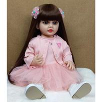 22 colių Reborn Baby Doll Viso kūno Silikoninis Betty Neperšlampamas Mažylis Mergaičių lėlė Princesė Visą gyvenimą atitinkantys minkšti lietimai Realistiniai žaislai mergaitėms