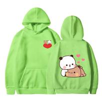 Unisex Bubu and Dudu Hoodie Women Aesthetic Graphic Funny Kawaii Bubble Tea Hoodies Unisex Anime Harajuku Vintage Pullovers Sweatshirts 2XL