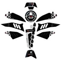 Diavel V4 priedai 3D lipdukų rinkinys motociklo bako trinkelių dažų apsaugos lipdukai, skirti Ducati Diavel V4 modifikuotai daliai juoda